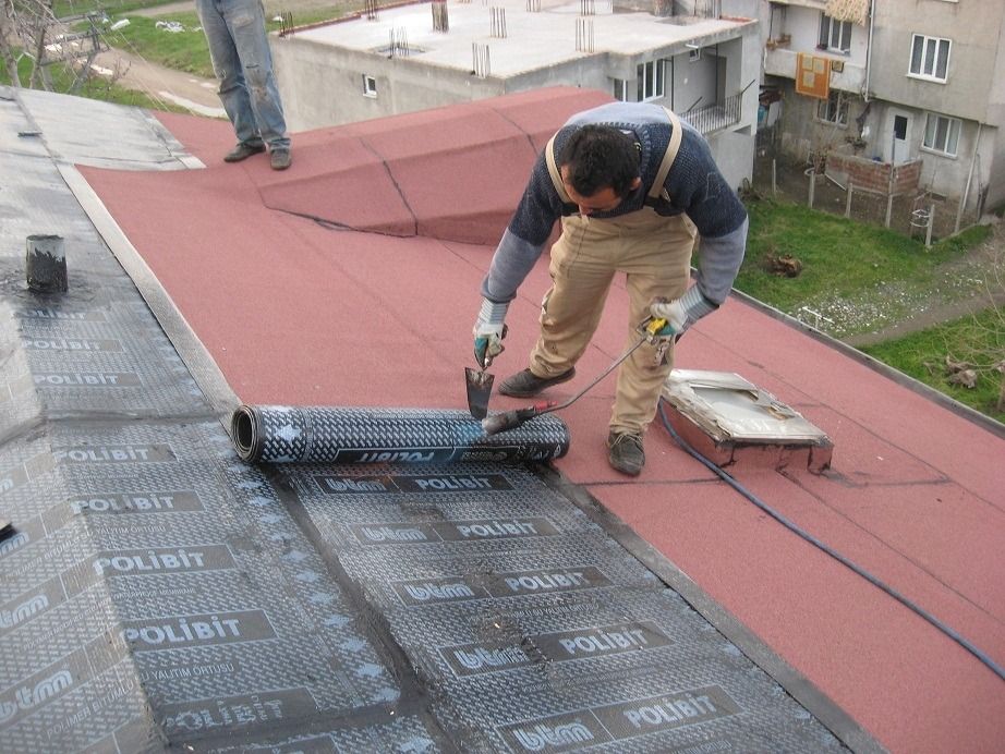 Balçova EPDM Kauçuk Çatı – düz çatıda arduvazlı bitümlü membran serimi